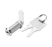 Nexbrill Cerradura de leva para archivador, buzón, caja de luz, cerradura de seguridad de aleación de zinc con 2 llaves, fácil instalación, 16 mm, 20 mm, 25 mm, 30 mm (25 mm)