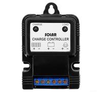 Nexbrill Controlador de carga solar 3A para PWM 6V/12V para batería de panel, regulador USB con protección contra sobrecarga, modo de control de luz, IP30, 53 x 68 mm