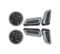 Nexbrill Cubierta de botón de ajuste para interruptor de asiento de coche, pieza de repuesto directo para A3 8V para A4 B8 para ALLROAD A5 Sportback para A6 C6 C7 A7 4G8 Q3 Q5 8R para TIGUAN CC (plata