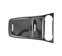Nexbrill Cubierta de consola central de fibra de carbono, para Mercedes para BENZ A GLA CLA, 2013-2018, panel de decoración interior ligero, protección fácil de instalar