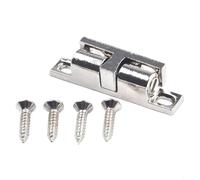 Nexbrill Cuentas de parachoques de puerta de gabinete, imanes de resorte de aleación de zinc para cocina, dormitorio, muebles de oficina, cierre seguro, 43 mm, 50 mm, 60 mm, 70 mm (plata 43 mm)