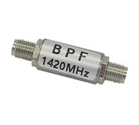 Nexbrill Filtro de paso de banda de 1420 MHz para sma baja pérdida ≤1.8dB 48dB rechazo aluminio compacto 4cm para radio astronomía señal pureza (carcasa redonda)