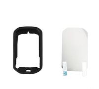 Nexbrill Funda protectora de silicona para Bryton Rider 320 420 con película HD, cubierta suave anticaída para ciclismo, protector para montar al aire libre