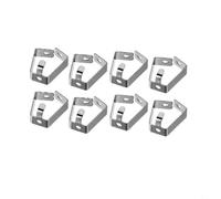 Nexbrill Gancho ajustable Smartspring para colgar arte y fotos, sistema de cable de acero inoxidable, estructura estable para el hogar, galería, oficina, aula, 20 x 14 x 13 mm (8 unidades)