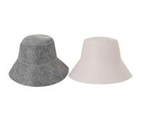 Nexbrill Gorro de sauna de fieltro de lana para baño de vapor y bania, gorro de baño ruso resistente al calor para el cabello del sobrecalentamiento, ligero y accesorio de sauna (blanco)