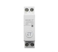 Nexbrill Interruptor inteligente 1P Plus N WiFi, 32 A, AC230 V, temporizador y relé para eWeLink App de 18 mm, riel DIN IEC60898-1 IP20, automatización del hogar, 2,4 G (RDCBC-1P-32A)