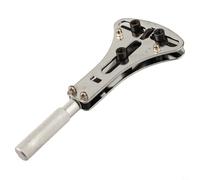 Nexbrill Kit de abridor de caja de reloj, herramienta de extracción de tornillos, llave ajustable para reparación de batería, repuesto de 18 dientes de acero, acero al cromo vanadio de 154 mm