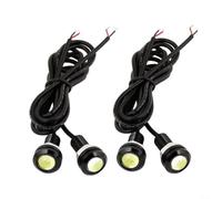 Nexbrill Kit de iluminación LED de rejilla para Ford para camiones estilo raptor, 4 luces de emblema atornilladas verdes, aleación de aluminio de 12 V CC, repuesto de marcador lateral delantero