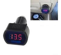 Nexbrill Medidor de voltaje digital LED rojo para coche, 12 V-24 V, medidor de voltios con generador preciso y pantalla de estado de la batería, probador eléctrico automotriz portátil para sistemas de