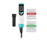 Nexbrill Medidor digital de pH con sonda de temperatura para masa madre, carne, queso y tierra, herramienta de pH de agua con calibración automática para cocinar y jardinería