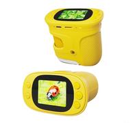 Nexbrill Microscopio digital de mano para niños, grabadora de video fotográfico HD con luz LED, herramienta portátil de educación científica para exploración al aire libre, 9 x 9 x 5 cm