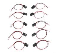 Nexbrill Módulo de sensor de haz de rotura infrarrojo de 5 pares con detección LED y salida NPN normalmente abierta, contador de distancia de rango de 1 m compatible con ARDUINO para robótica, control