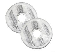 Nexbrill Paquete de 2 paños de repuesto para ECOVACS para deebot para t10 TURBO X1 para omni, almohadillas de microfibra de 128 mm para robot aspirador, accesorios lavables para el hogar con mascotas