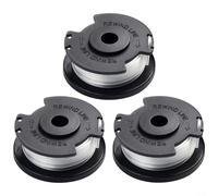 Nexbrill Paquete de 3 bobinas para recortadora de césped GE-CT 18/28 Li y 18/28 Li TC, piezas de repuesto de nailon de 5 m con 1,6 mm de diámetro para corte de jardín y patio