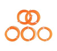 Nexbrill Paquete de 5 piezas de línea de recortadora para recortadoras EGO de 56 V de 15 pulgadas, AL2420P cuerda de nailon pretrenzada de 0.095 pulgadas, repuesto flexible para cuidado del césped, 15