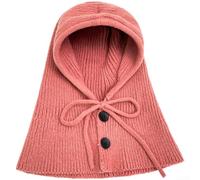 Nexbrill Pasamontañas de punto, mezcla de lana cálida, de una sola pieza | Cobertura completa del cuello, textura de punto acanalado, diseño resistente al viento, tela de mezcla de lana