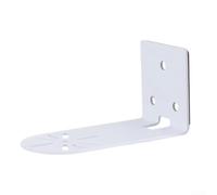 Nexbrill Soporte de pared de hierro en forma de L para cámaras de seguridad PTZ Domo, base de pegamento sin instalación de taladro, para sistemas Hikvision y multimarca, blanco