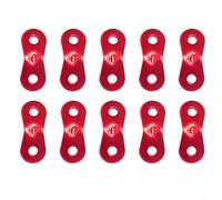 Nexbrill Tensores de línea para tienda de campaña, 10 unidades, aleación de aluminio, hebilla antideslizante, tensor de cuerda, camping, senderismo, anillo de engranaje al aire libre, caracol doble