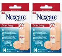 Nexcare Blood-Stop Tiras surtidas, paquete de 28 unidades