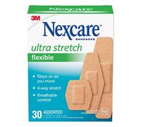 Nexcare Comfort Flexible Fabric Bandage, Latex Free, Assorted Sizes, 30 Count (Pack of 6) by Nexcare