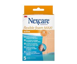 Nexcare Flexible Foam MAXI Active, 50 mm x 101 mm, 5/Pack