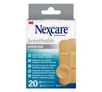 Nexcare Universal Breathable Tiras Surtidas, paquete de 20 unidades