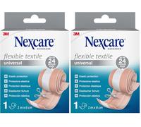 Nexcare Universal Flexible Textile Tira para cortar, 1 m x 6 cm, paquete de 2 unidad