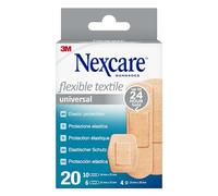 Nexcare Universal Flexible Textile tiras surtidas, paquete de 20 unidades