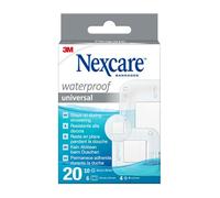 Nexcare Universal Waterproof Plasters, Surtidos, Paquete de 20 unidades