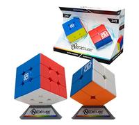 Nexcube 3x3 + 2x2 Clasico El Cubo para Speedcubers. Máxima Velocidad. Sin Pegatinas. con posicionamiento preciso y Sistema de Doble Ajuste, Multicolor (64559903)