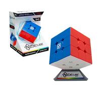 Bizak Nexcube 3x3 Clasico, El Cubo para Speedcubers. Máxima Velocidad. Sin Pegatinas. con posicionamiento preciso y Sistema de Doble Ajuste, Multicolor (64559901)