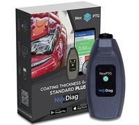 NexDiag® "Standard Plus" Medidor de Espesor Pintura de Coches Medidor de Espesor para Vehículos de Metal Base de Acero y Aluminio 0-1000 μm Resolución: 10 μm