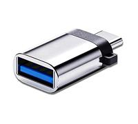 NexiGo Adaptador USB C a USB, Thunderbolt 3 a USB 3.0 para MacBook Pro 2020/2019/2018, MacBook Air 2020, iPad Pro 2020, Dell XPS, Samsung Galaxy Note y más dispositivos tipo C (5 Gbps, plateado)
