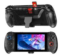 NexiGo Hall Effect Gripcon (Gen 2) with Kickstand and HDMI out for TV Docking, Hall Sensing Joystick for Nintendo Switch/Switch OLED, Handheld Mode, 4K/1080P Supported HDMI and USB 3.0 Port, Black