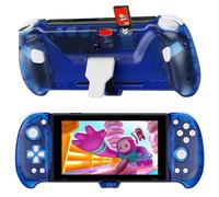 NexiGo Hall Effect Gripcon (Gen 2) with Kickstand and HDMI out for TV Docking, Hall Sensing Joystick for Nintendo Switch/Switch OLED, Handheld Mode, 4K/1080P Supported HDMI and USB 3.0 Port, Blue