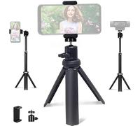 NexiGo Lightweight Mini Tripod for Camera/Phone/Webcam, Extendable Stand, for NexiGo Logitech Webcam C920 C922 C925e C922x C930e C930 C615 Brio and Other Devices with 1/4" Thread