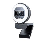 NexiGo N930E Pro, Webcam 4K con luz de Anillo, Enfoque automático PDAF, 1080P@60FPS, micrófonos duales con cancelación de Ruido, Obturador de privacidad Integrado