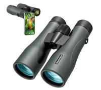 Nexiview - Prismáticos HD de 15 x 52 Pulgadas para Adultos de Alta Potencia con Adaptador de teléfono Mejorado, Vista Grande y Brillante, Ligero, IPX7 Impermeable, prismáticos para Caza y observación