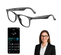 nexlenz Gafas inteligentes de traducción de IA - traductor en tiempo real de 163 idiomas, gafas de sol de audio Bluetooth 6.0, asistente de voz IA, impermeable IP67, batería de larga duración (anti