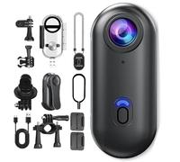 Nexo25 Camera, Motiontrail - Nexo25 Black Camera, POV Cameras 4k Motiontrail, with Ip68 Waterproof Wearable Action Cam, Magnetic Clip, 360° Rotation, for Travel, Outdoor Sports (Black-1080-B-64G)