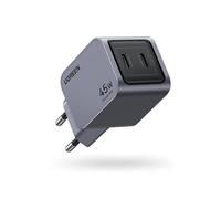 Nexode Pro 45W GaN Cargador rápido Type-C QC PD 2xUSB-C Space Gris