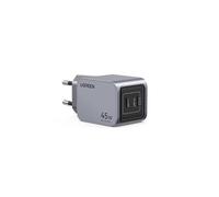 Nexode Pro 45W GaN Cargador rápido Type-C QC PD 2xUSB-C Space Gris
