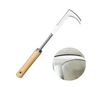 Nexoria Rascador de juntas, cortador de malas hierbas de acero inoxidable con mango, limpiador de juntas para eliminar musgo y malas hierbas, herramienta manual para jardín (A)
