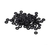 NexRen 100 anillos de pesca para aparejos de pesca, conectores de silicona para gusanos de aparejo loco, aparejos esenciales para la pesca exitosa de la carpa (1#)