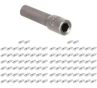 NexRen 100 clavos de carburo para neumáticos de coche, motocicleta, ATV, neumáticos antideslizantes para aumentar la tracción y la estabilidad en terrenos nevados (9 x 4 mm)