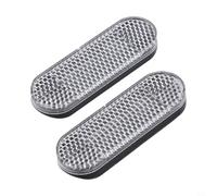 NexRen 2PCS Hojas reflectantes delanteras, para Xiaomi For Mi 9 Scooter, pegatinas de seguridad plateadas y amarillas, accesorios de conducción nocturna de alta visibilidad (plata)