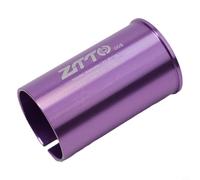 NexRen Adaptador de tija de sillín de bicicleta, aleación de aluminio, CNC anodizado, color morado, reductor para marco de tubo de asiento de 60 mm de longitud, compatible con múltiples variantes de