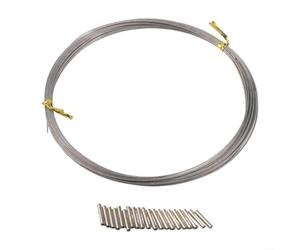 NexRen Alambre líder de pesca en agua salada fabricado con acero inoxidable 304 de 7 x 7 hebras que ofrece flexibilidad equilibrada y protección contra mordeduras (35 libras)