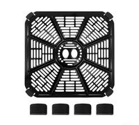 Nexren Bandeja de freidora de aire de acero inoxidable para freidora de aire RICARDO de 9 pulgadas que garantiza una compatibilidad completa y un rendimiento térmico consistente