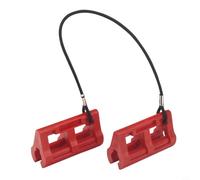 NexRen Bloqueo de dirección hidráulico de plástico, protector lateral de 4 pulgadas para motores fueraborda, compatible con eje de dirección de 3/4 pulgadas (rojo)